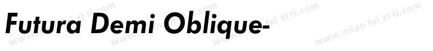 Futura Demi Oblique字体转换